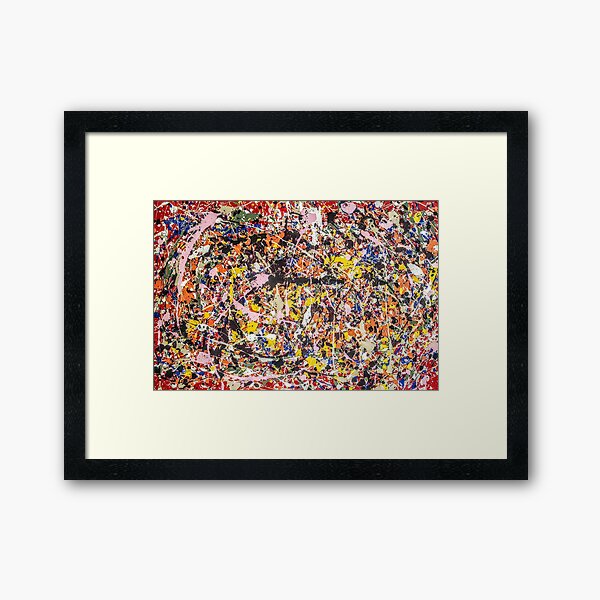 Thanks, Jackson Pollock Framed Art Print