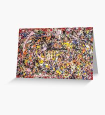 Thanks, Jackson Pollock Greeting Card