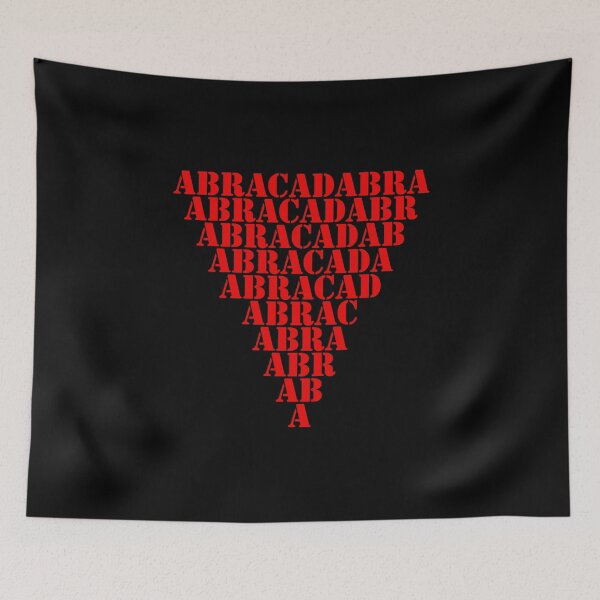 Item preview, ABRACADABRA TEXT RED 01 designed and sold by PsychoLifestyle.