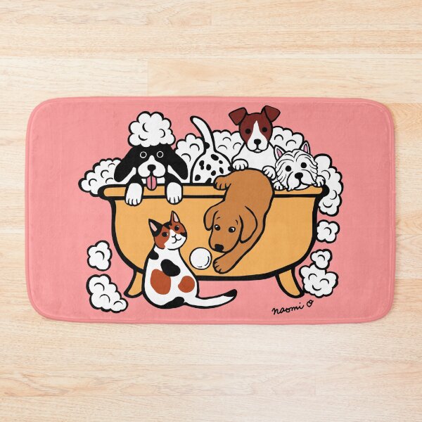 Item preview, Happy Bath Time Fox Red Labrador and Friends designed and sold by HappyLabradors.