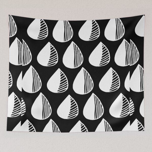 Item preview, Scandinavian Leaves (2) - Minimal, Elegant, Simple ( Black & White ) Design designed and sold by FenMou.