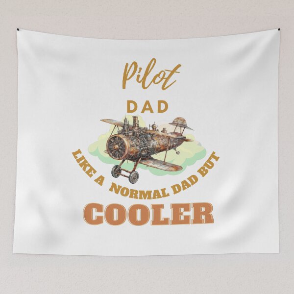 Item preview, pilot dad like a normal dad but cooler designed and sold by Teescount.