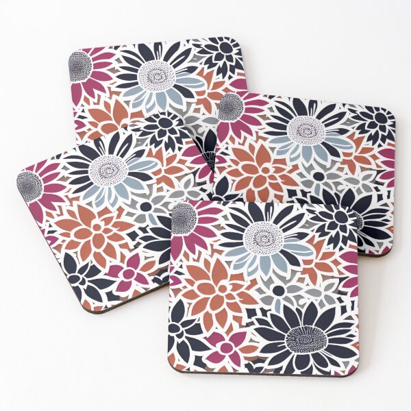 Item preview, Cool Colored Gerberas with Negative Space designed and sold by Diana Sénèque.