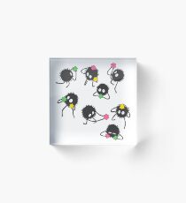 Soot sprites from Spirited away Acrylic Block