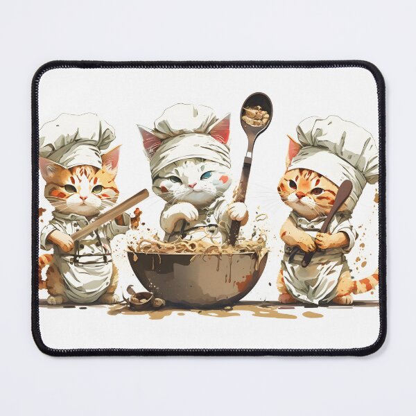 Aperçu de l'œuvre Chat Chef Trio créée et vendue par Jon-Bear.