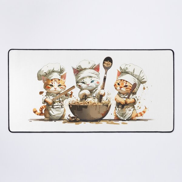 Aperçu de l'œuvre Chat Chef Trio créée et vendue par Jon-Bear.