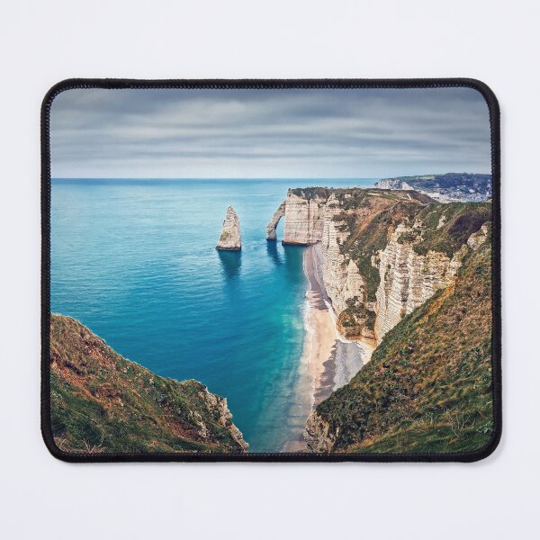 Item preview, Aiguille of Etretat panoramic view designed and sold by psychoshadow.