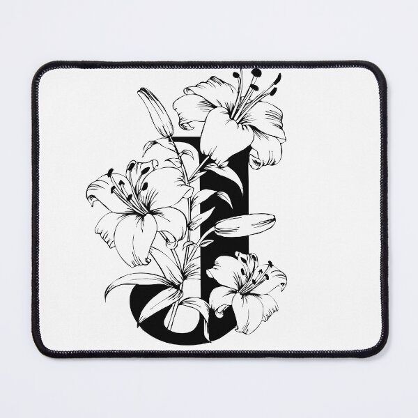 Item preview, letterJ lily flower designed and sold by marasart11.