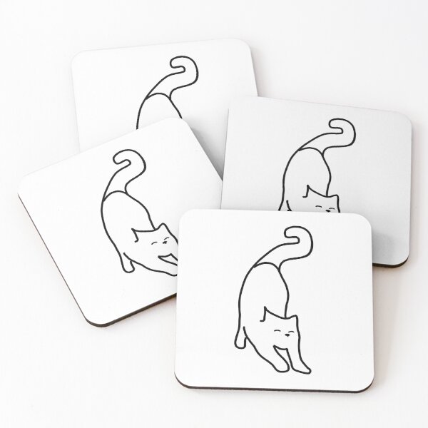 Item preview, A cute cat stretching all over the body designed and sold by jk-kyun.
