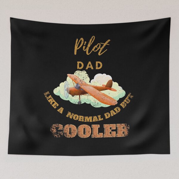 Item preview, Pilot dad like a normal dad but cooler designed and sold by Teescount.