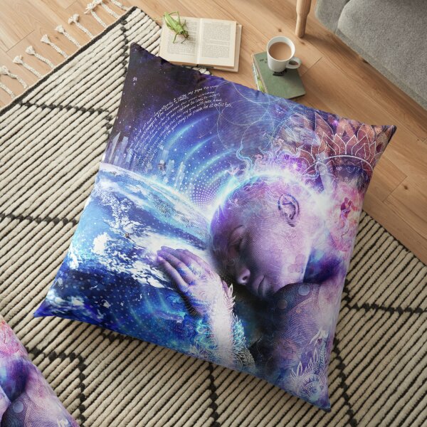 A Prayer For The Earth Floor Pillow