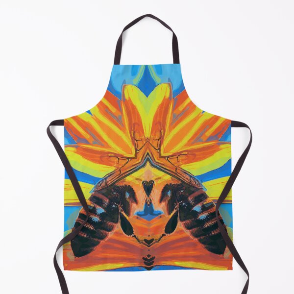 Item preview, *Funny Abstract Bee On A Sunflower Summer Blue Sky Painting* designed and sold by Ralek.