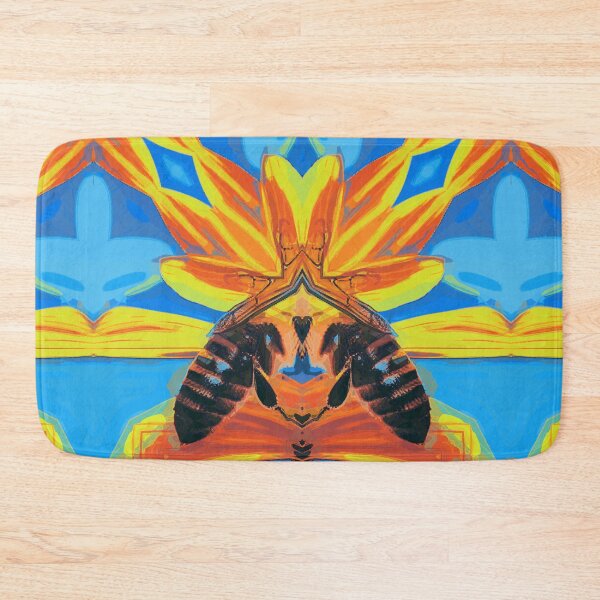 Item preview,  *Funny Abstract Bee On A Sunflower Summer Blue Sky Painting* designed and sold by Ralek.