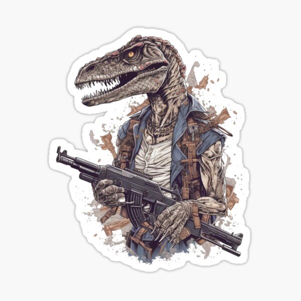Dino Warfare Collection Sticker for Sale by RiseAboveWear