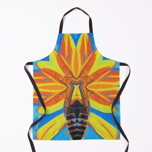 Item preview, *Funny Abstract Bee On A Sunflower Summer Blue Sky Painting* designed and sold by Ralek.