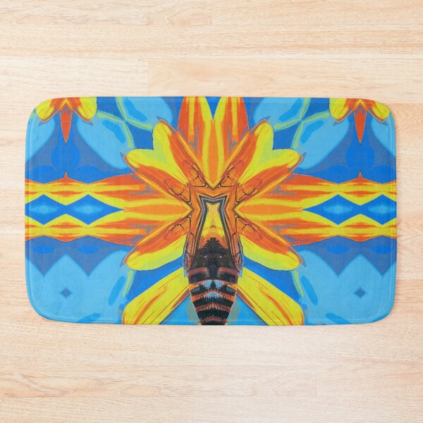 Item preview,  *Funny Abstract Bee On A Sunflower Summer Blue Sky Painting* designed and sold by Ralek.