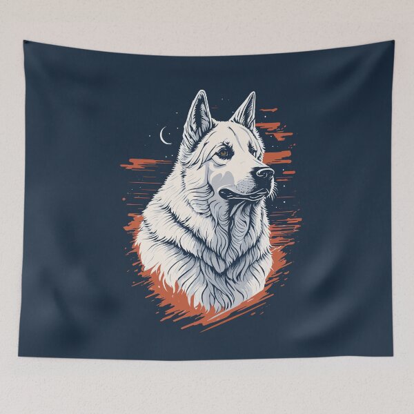 Item preview, White Swiss Shepherd designed and sold by RockBeeDesigns.