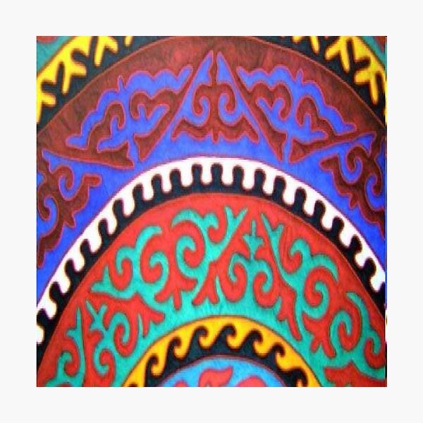 #Ковровый #узор #балкарского #карачаевского #войлочного #ковра #Carpet #pattern of a #Balkarian &amp; #Karachay #felt #carpet #Ковровыйузор #CarpetPattern #таулу #tawlu #mountaineer #таулула #tawlula Photographic Print