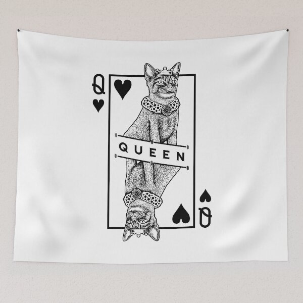 Item preview, Abyssinian Cat Lover Queen Of Hearts Funny Pop Art designed and sold by GrandeDuc.