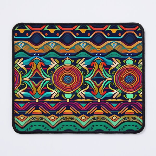 Item preview, linear tribal psychedellic seamless pattern designed and sold by Hillol Bora.