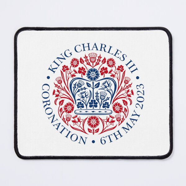 Item preview, King Charles III The Coronation Emblem 2023 Red-Blue designed and sold by ArtCounts.