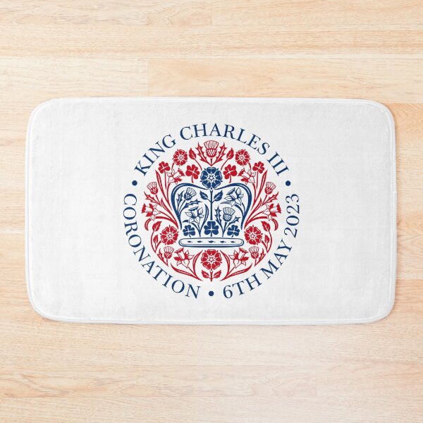 Item preview, King Charles III The Coronation Emblem 2023 Red-Blue designed and sold by ArtCounts.