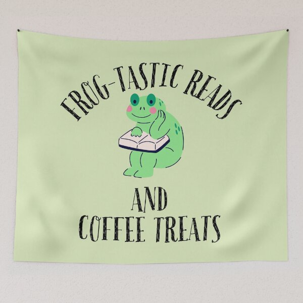 Item preview, Coffee Books and Frogs  designed and sold by TrippyHistory.