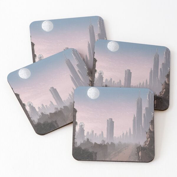 Item preview, Futuristic desecrated city scene 'moon' designed and sold by Metaverse8.