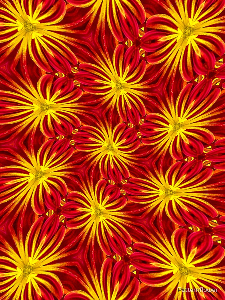 Thumbnail 4 of 4, iPhone Case, Reddish Flower Pattern designed and sold by Patternflower.