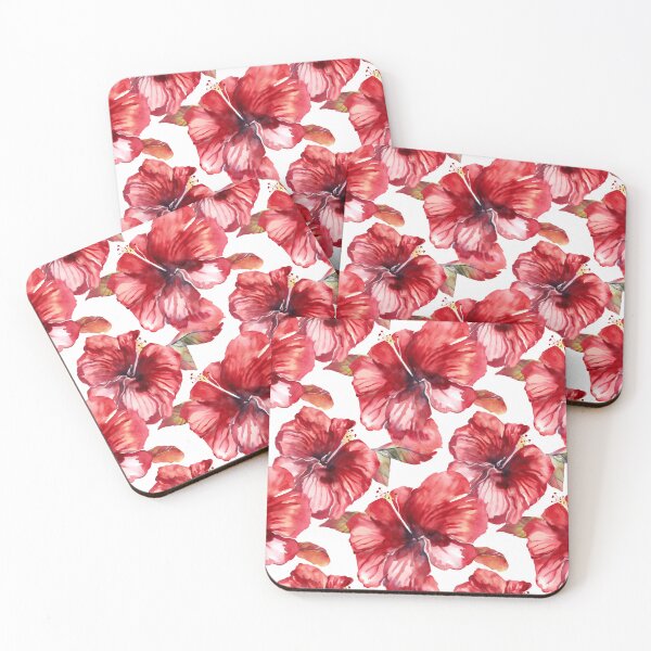 Item preview, Hibiscus Tropical Watercolor Pattern Hand-drawn Handmade Kaleidoscope designed and sold by harmoneer.