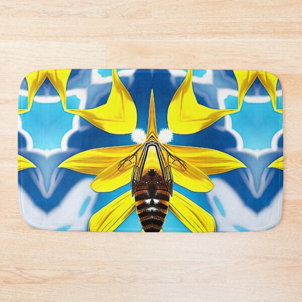 Item preview,  *Funny Abstract Bee On A Sunflower Summer Blue Sky Painting* designed and sold by Ralek.