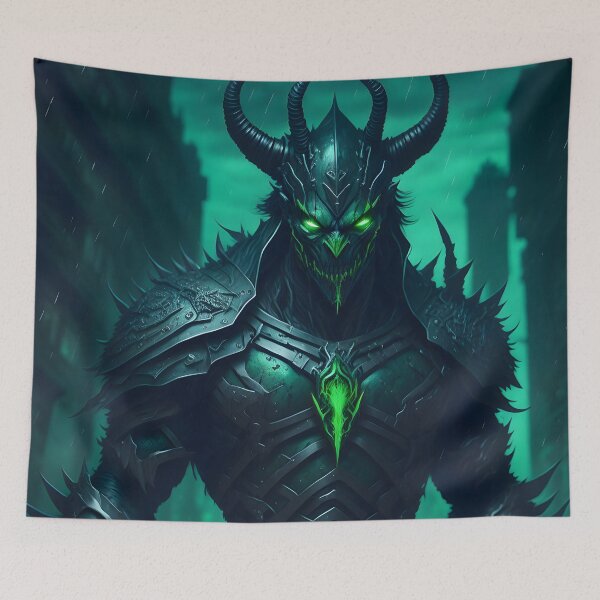 Item preview,  Undead demon green warrior designed and sold by magikman65.