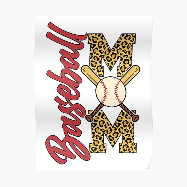 Vintage St.Louis Baseball Leopard Heart Baseball SVG PNG Files