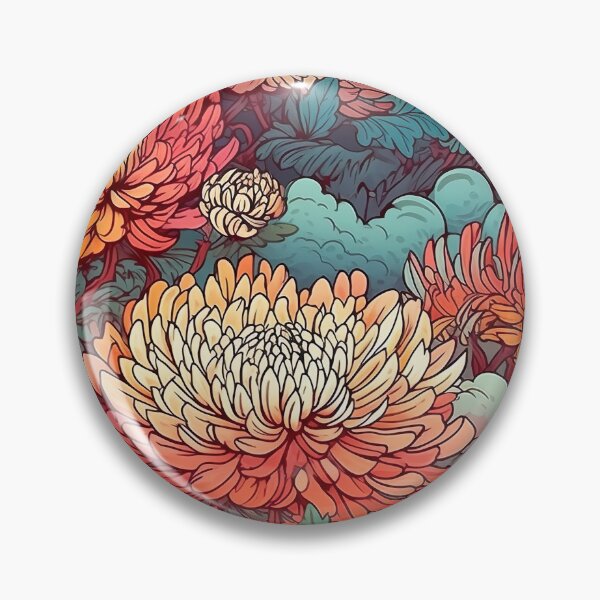 Item preview, Chrysanthemums - pattern endless designed and sold by PoppinArtFox.