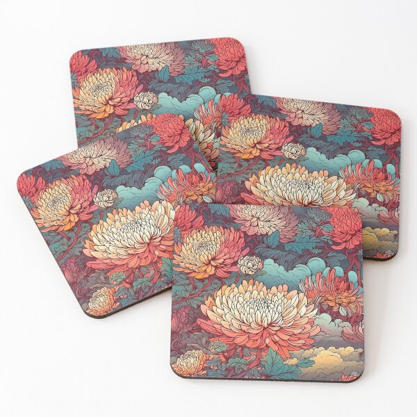 Item preview, Chrysanthemums - pattern endless designed and sold by PoppinArtFox.