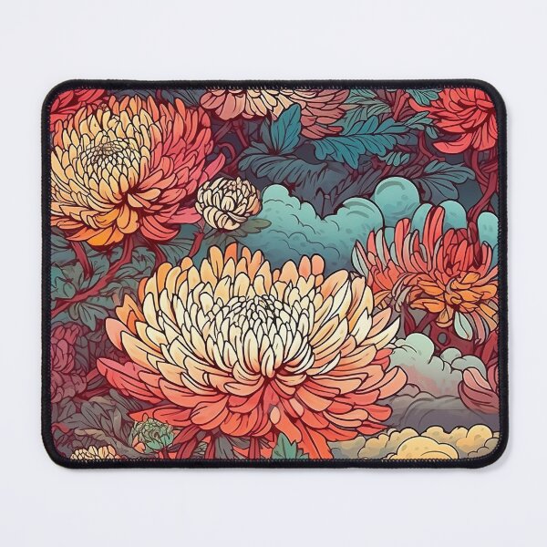 Item preview, Chrysanthemums - pattern endless designed and sold by PoppinArtFox.