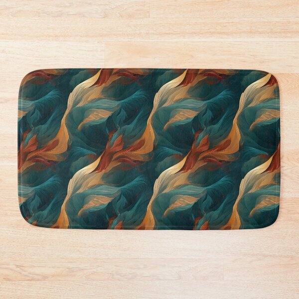 Item preview, Blue and teal abstract organic pattern designed and sold by DyliDaily.