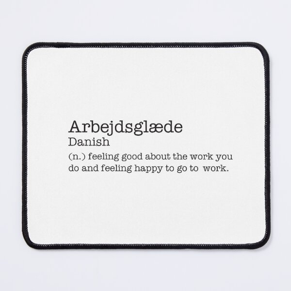 Item preview, Arbejdsglæde - Danish - Beautiful Word Definition - Typewriter designed and sold by Zooone.