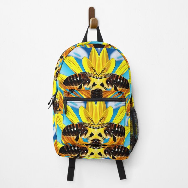 Item preview,  *Funny Abstract Bee On A Sunflower Summer Blue Sky Painting* designed and sold by Ralek.