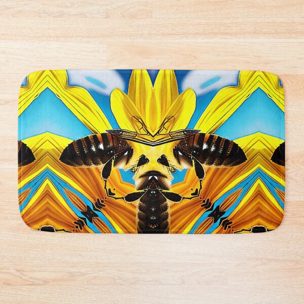 Item preview,  *Funny Abstract Bee On A Sunflower Summer Blue Sky Painting* designed and sold by Ralek.