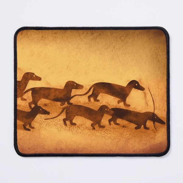 Item preview, Dachshund Pack Cave Art designed and sold by SilverFrog.