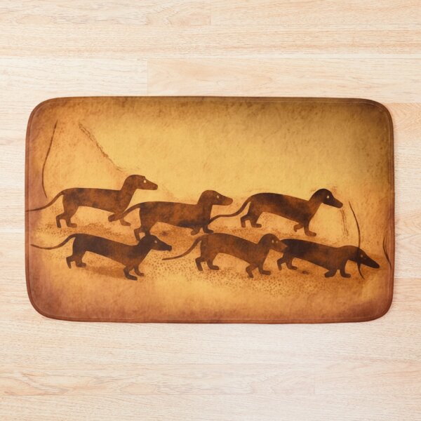 Item preview, Dachshund Pack Cave Art designed and sold by SilverFrog.
