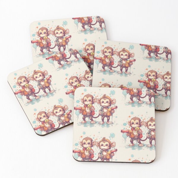 Item preview, Monkeys & Squirt Guns designed and sold by EricTH3R3D.