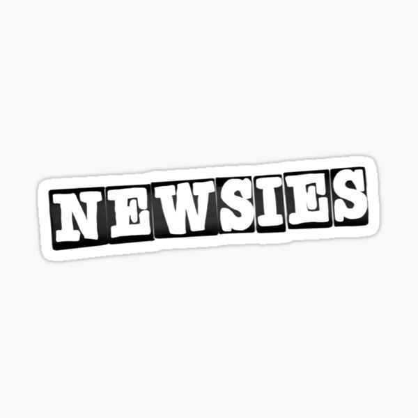 Newsies Logo Sticker By Victoriarymer Redbubble