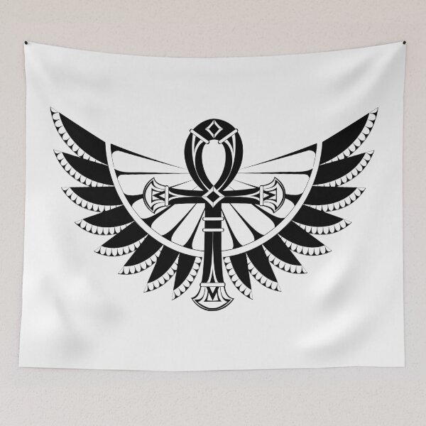 Item preview, Ankh with Wings ( Black ) designed and sold by Blackmoon9.