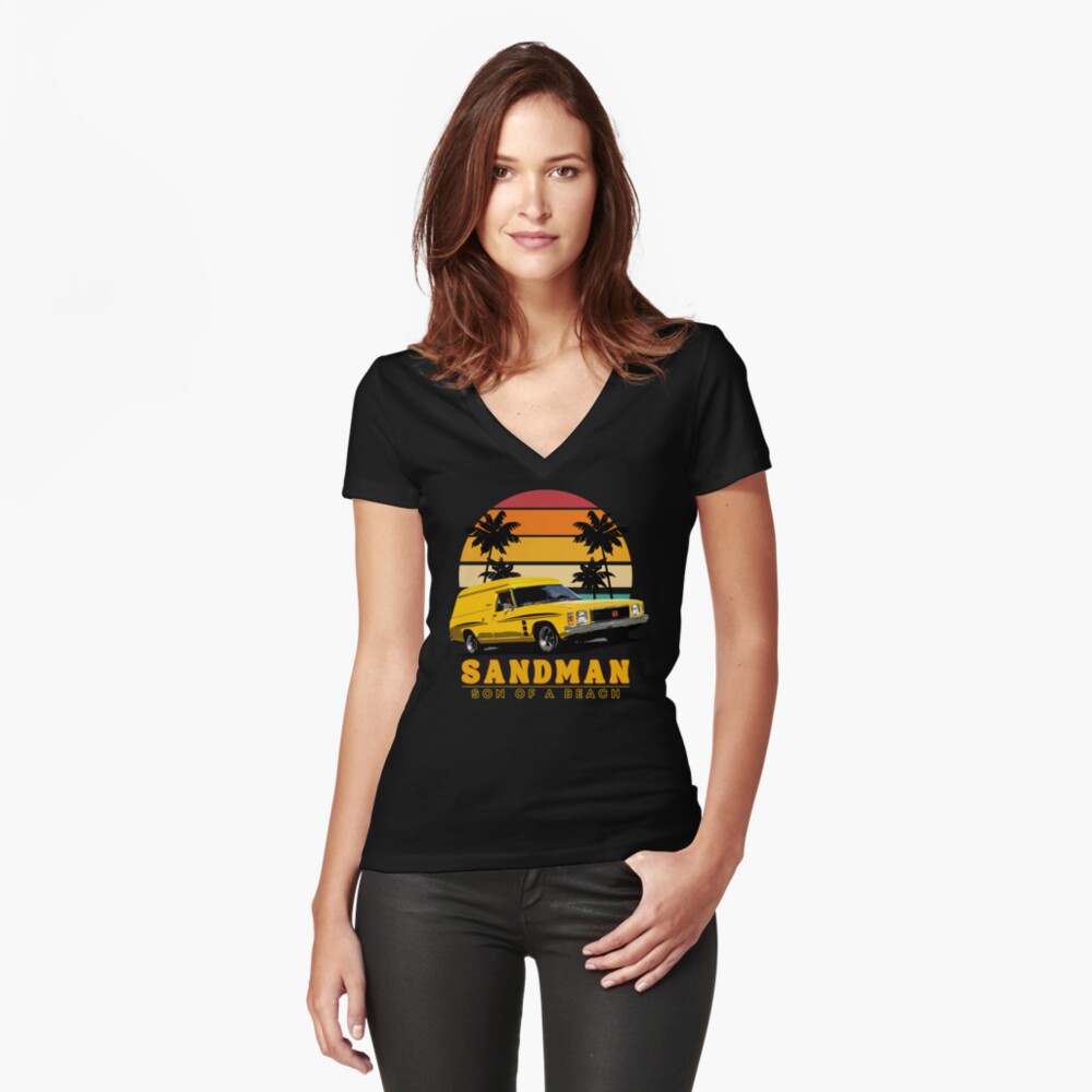 Item preview, Fitted V-Neck T-Shirt designed and sold by radestilo.