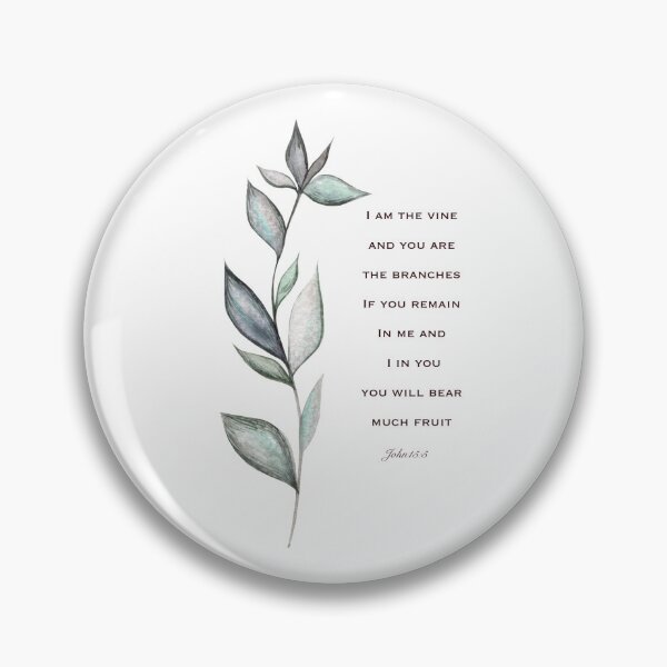 Item preview, I am the Vine John 15 scripture Bible verse designed and sold by Calligrapher66.