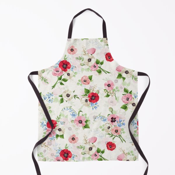 Item preview, Floral pattern with red, pink, whtie, and blue flowers designed and sold by Naddya.