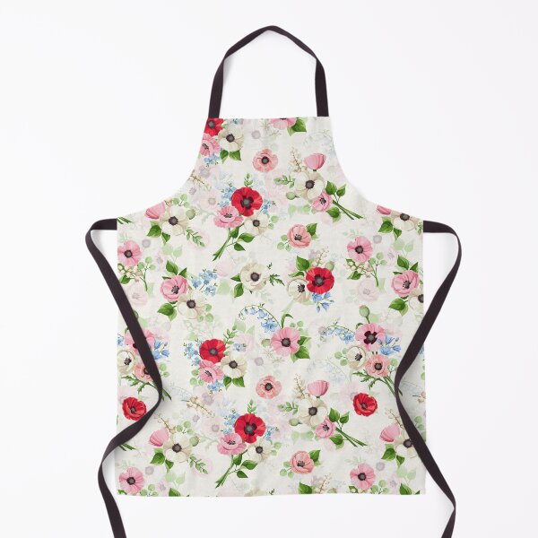 Item preview, Floral pattern with red, pink, whtie, and blue flowers designed and sold by Naddya.