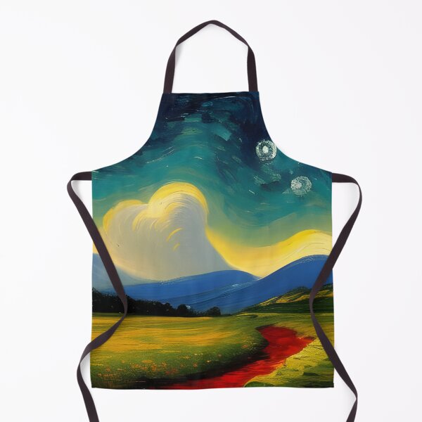 Item preview, Campo cielo nocturno, empaste, Ai Generated Art designed and sold by ACC .